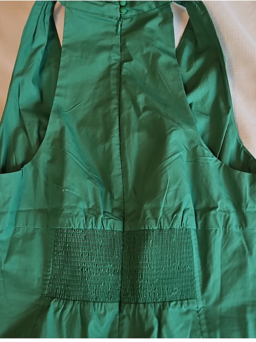 Anthropologie Green Halter Midi Dress - Picture 6 of 7